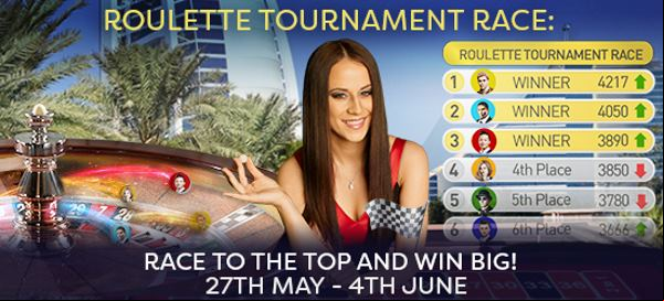 Roulette tournament race